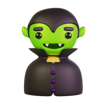 Cute Vampire  3D Icon