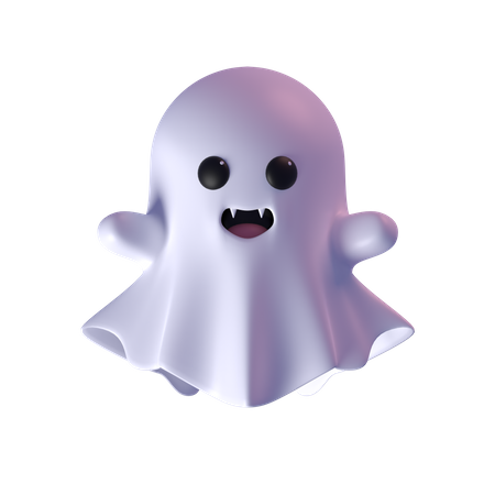 Cute Vampire Ghost  3D Icon