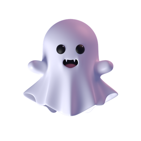 Cute Vampire Ghost  3D Icon