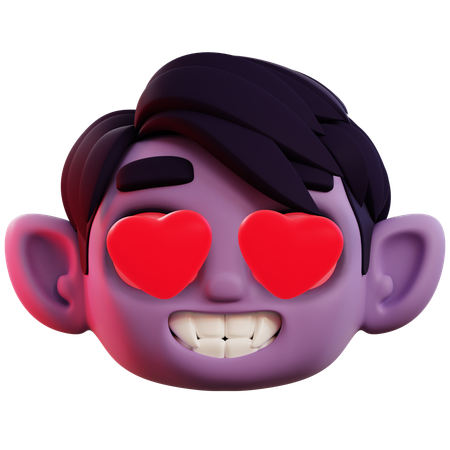 Cute Vampire Love  3D Icon