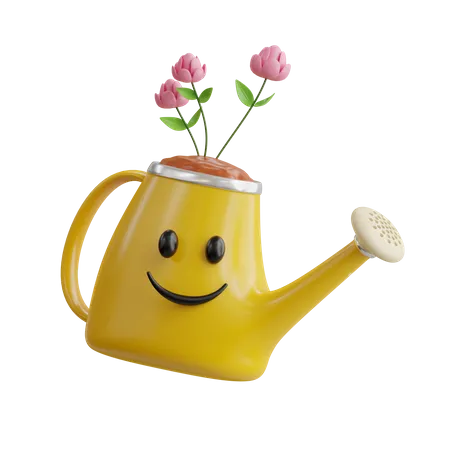 Cute Watering Can  3D Icon
