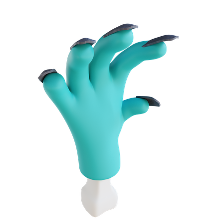 Cute Zombie Hands 3D Icon