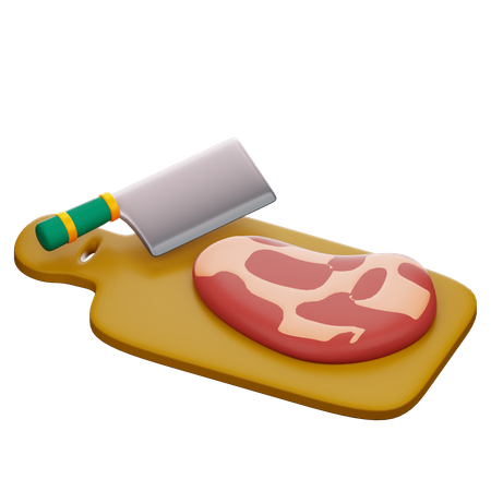 Cutelo de carne  3D Icon