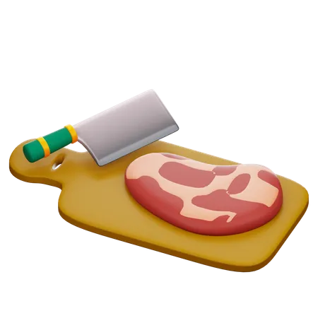 Cutelo de carne  3D Icon
