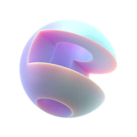 Cutted Sphere  3D Icon