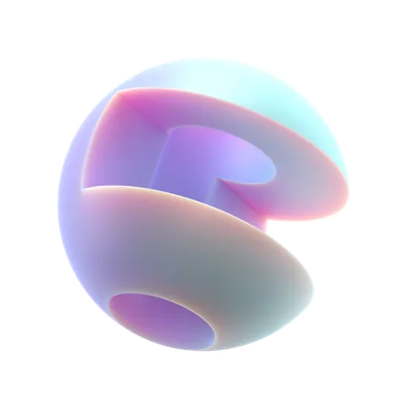 Cutted Sphere  3D Icon