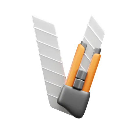 커터  3D Icon