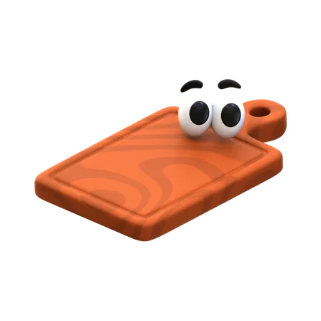 Cutting Board Cartoon  3D Icon