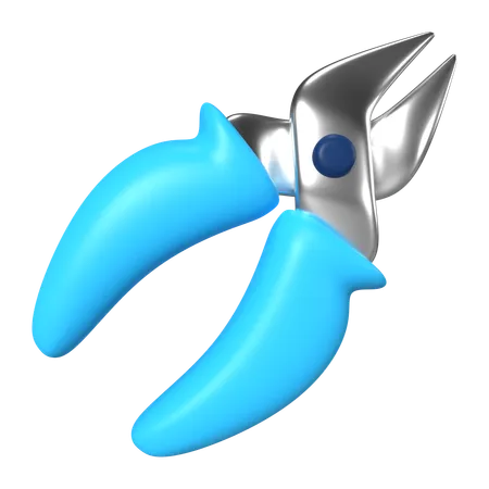This Is Cutting Pliers 3 D Render Illustration Icon It Comes As A High Resolution PNG File Isolated On A Transparent Background The Available 3 D Model File Formats Include BLEND OBJ FBX And GLTF 3D Icon