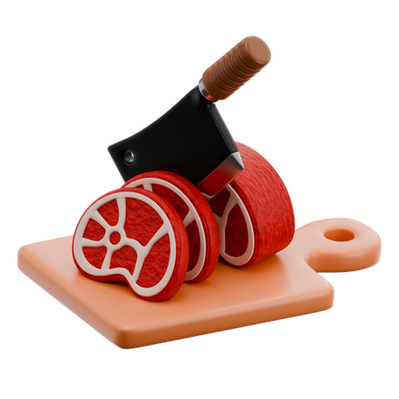 Cutting The Sacrificial Meat  3D Icon