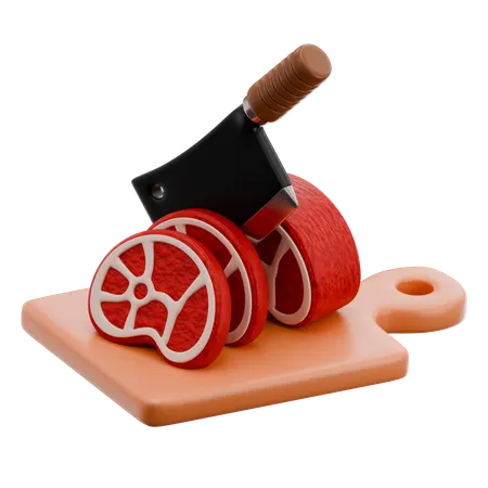Cutting The Sacrificial Meat  3D Icon