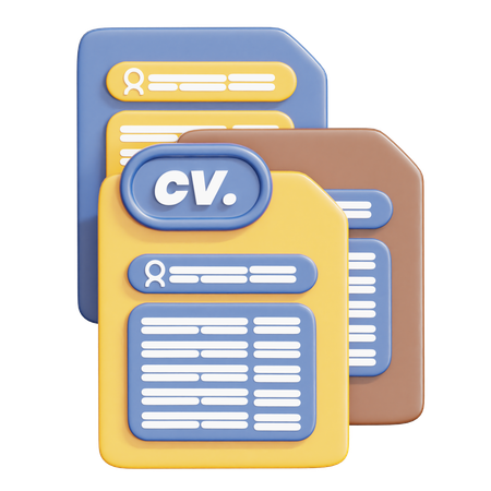 CV  3D Icon