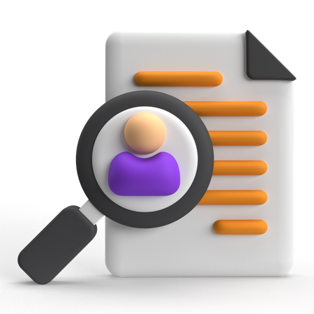 CV  3D Icon