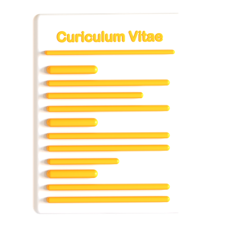 Cv  3D Icon
