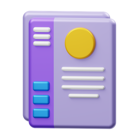 CV  3D Icon
