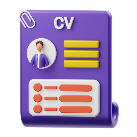 CV  3D Illustration