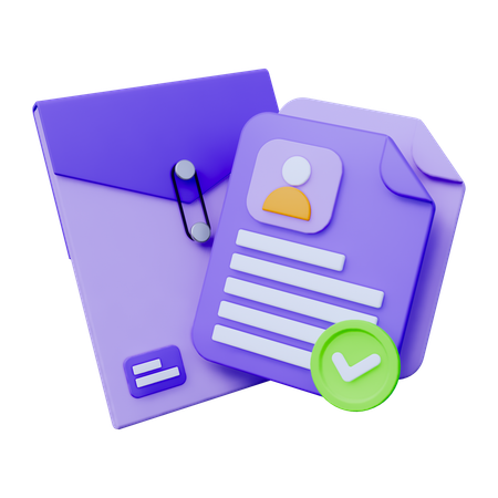 CV and Resume  3D Icon