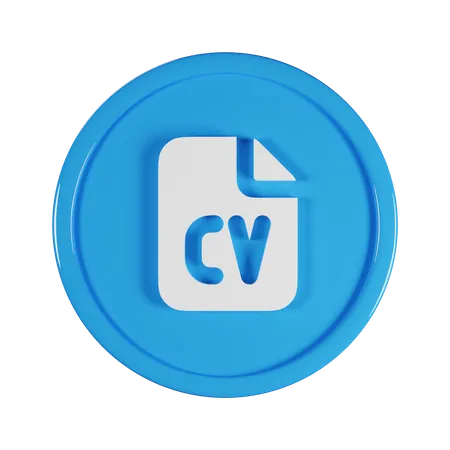 Cv File  3D Icon