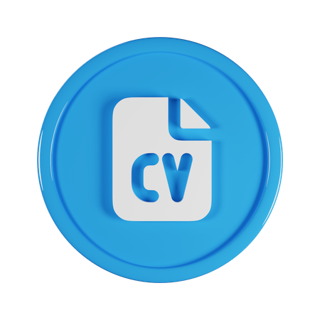 Cv File  3D Icon