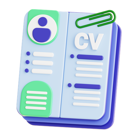 CV Form  3D Icon