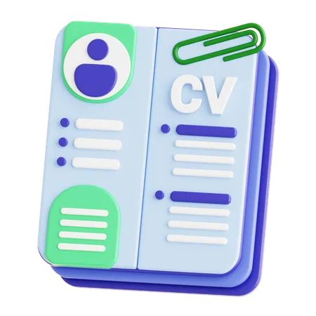 Cv And Resume Icon 3D Icon