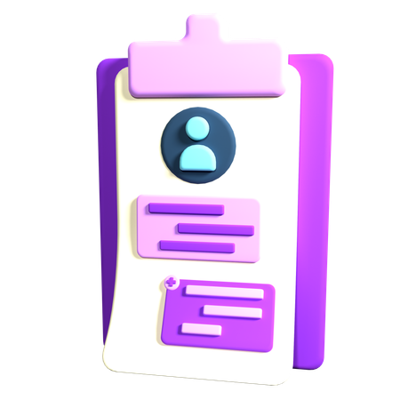 CV Form  3D Icon