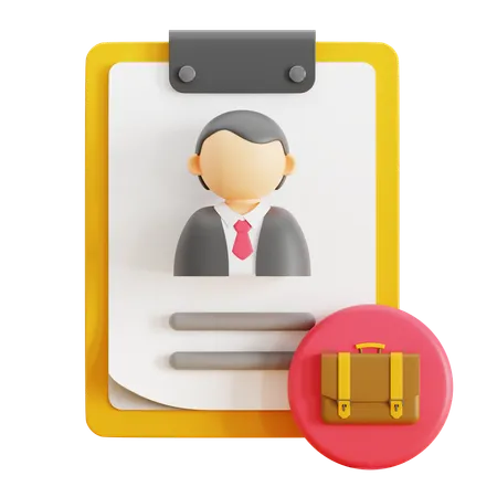 Cv Form  3D Icon