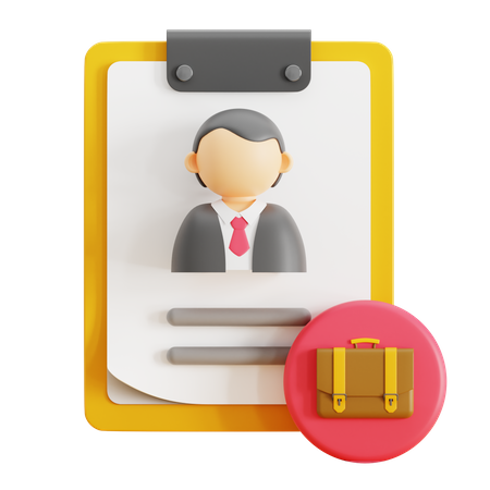 Cv Form  3D Icon