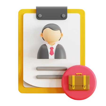 Cv Form  3D Icon