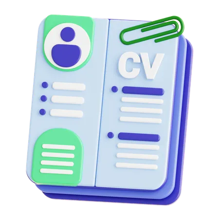 CV Form  3D Icon