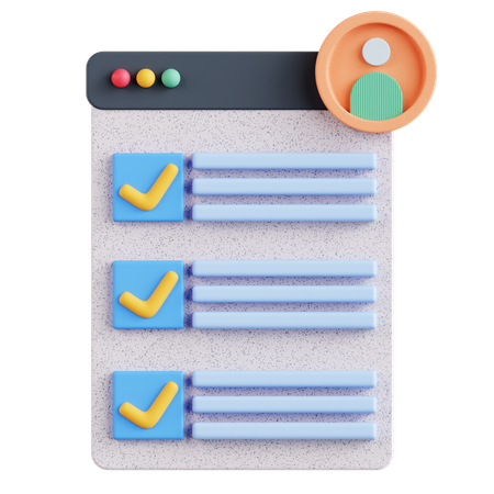 Liste de CV  3D Icon