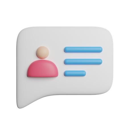 Cv Message  3D Icon