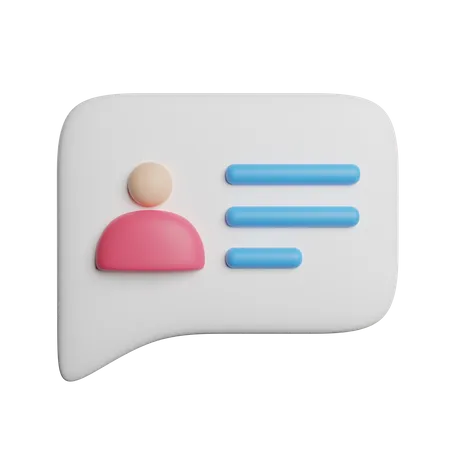 Cv Message  3D Icon