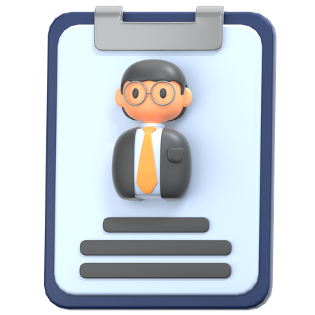 Cv Resume  3D Icon