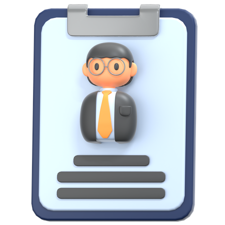 Cv Resume  3D Icon