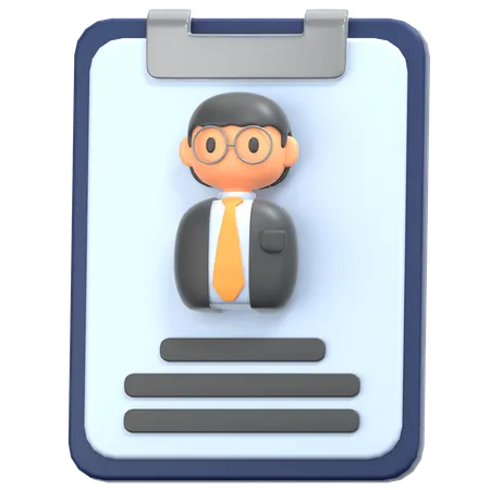 Cv Resume  3D Icon