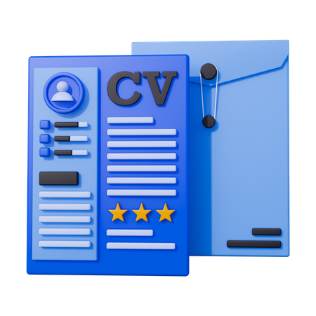 CV Resume  3D Icon