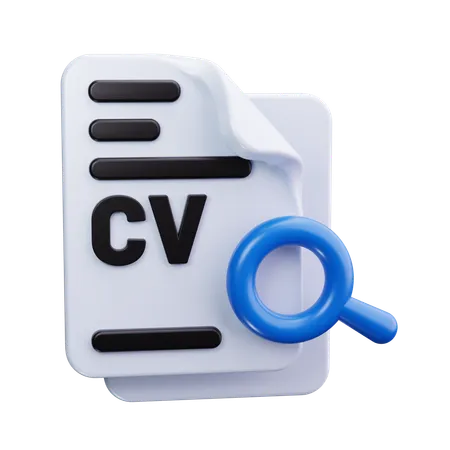 Cv search  3D Icon