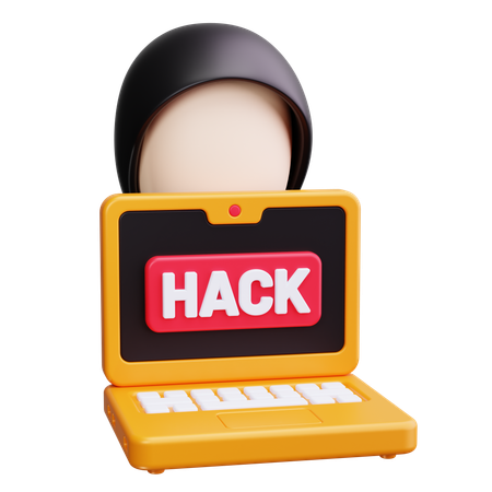 Cyber Attacke  3D Icon