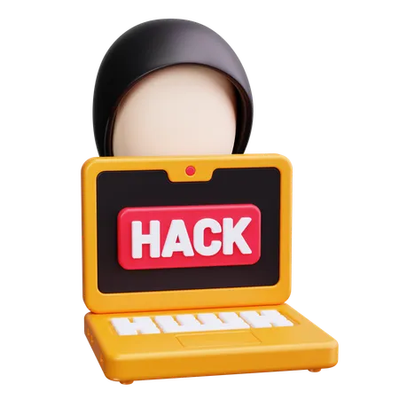 Cyber Attacke  3D Icon