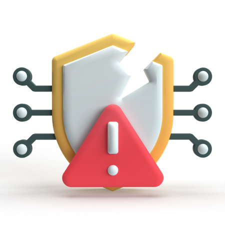 Cyber Attack  3D Icon