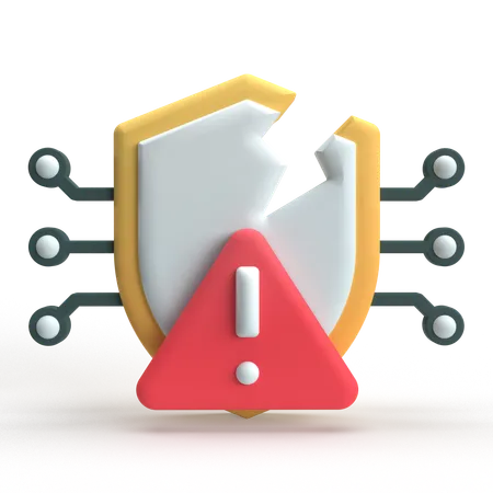 Cyber Attack  3D Icon