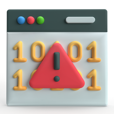 Cyber Attack  3D Icon