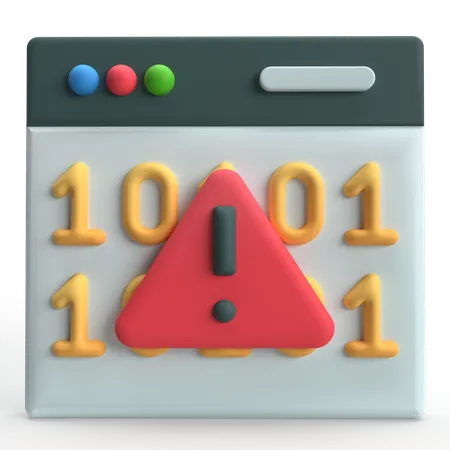 Cyber Attack  3D Icon