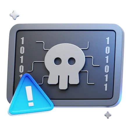 Cyber Attack  3D Icon