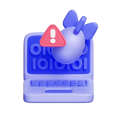 Cyber Attack  3D Icon