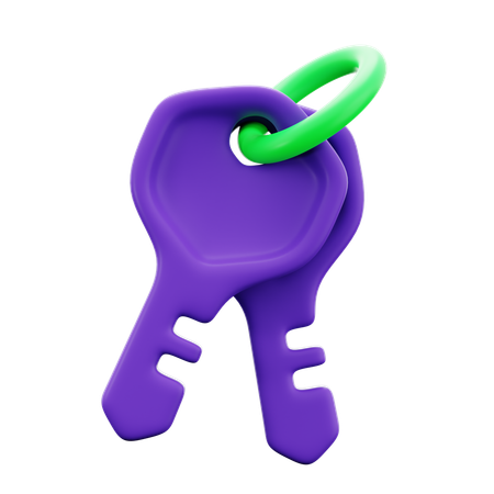 Cyber Attack Keys  3D Icon