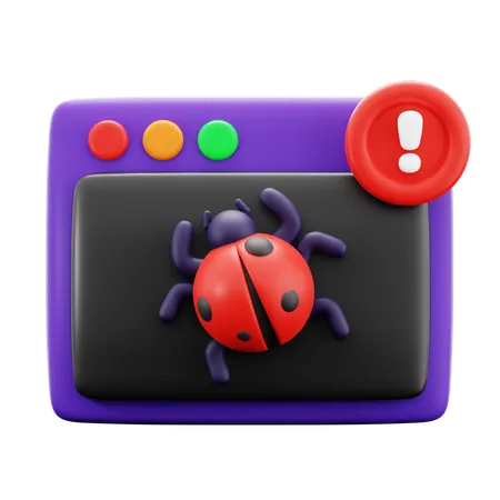 Bug cibernético  3D Icon