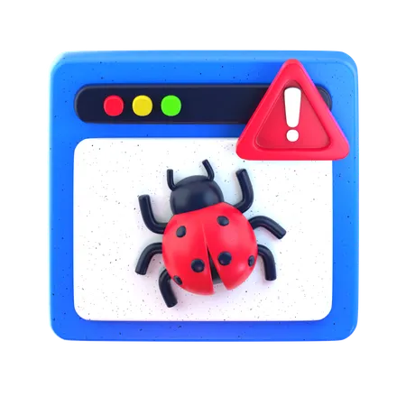 Cyber Bug  3D Icon
