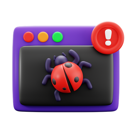 Cyber Bug  3D Icon